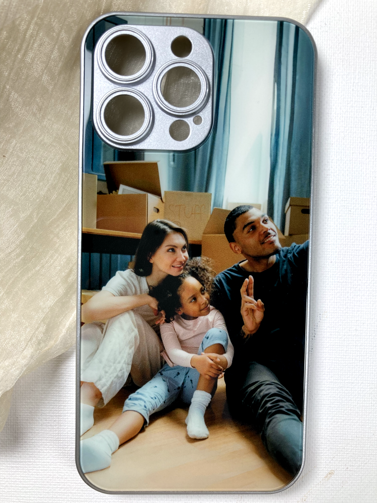 Bedste gave: Personligt telefoncover med dine fotos, høj kvalitet.