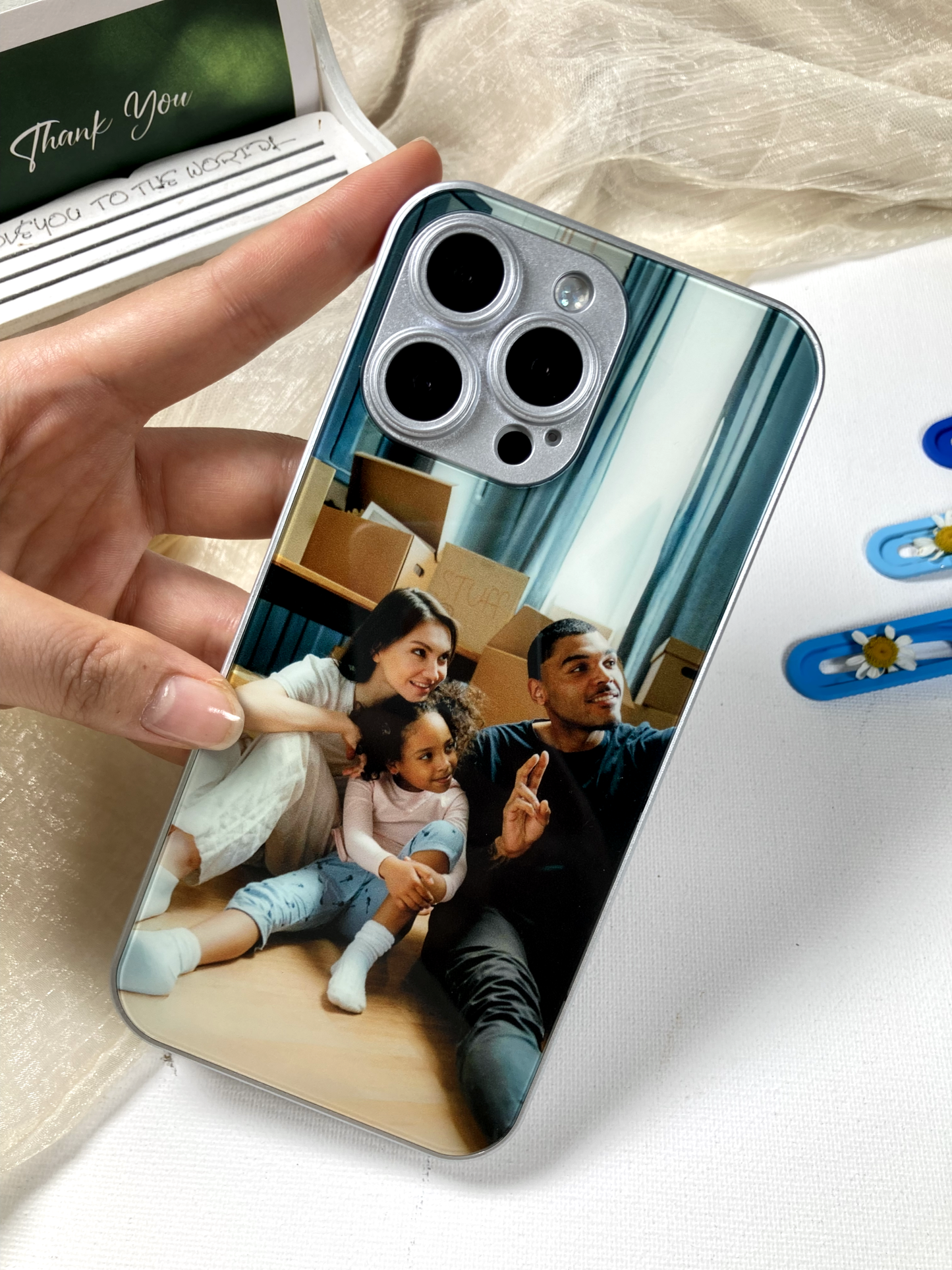 Mit Erinnerung durchdrungene Telefonhülle: Mit Ihrem Foto für Samsung und iPhone individuell gestaltet