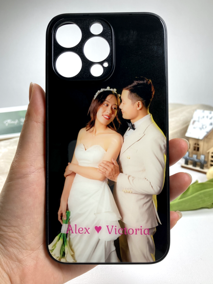 Bedste gave: Personligt telefoncover med dine fotos, høj kvalitet.