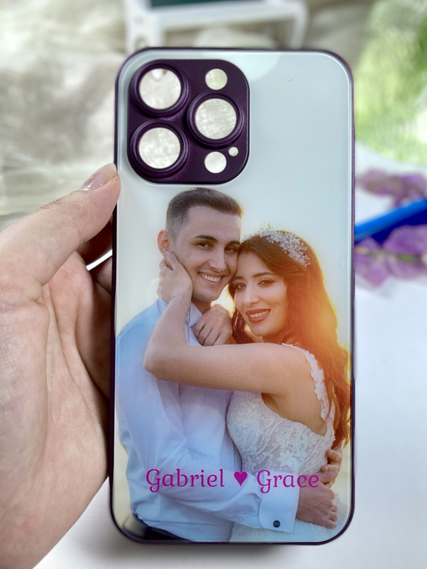 Mit Erinnerung durchdrungene Telefonhülle: Mit Ihrem Foto für Samsung und iPhone individuell gestaltet